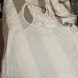 White Racerback tank top